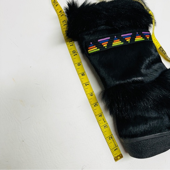 TECNICA ITALIAN FULL FUR WITH SUEDE TASSEL BOOT Vintage Pride size 38 US8 - Picture 9 of 9